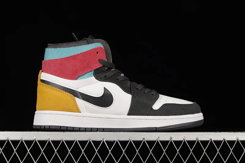 All categories Air Jordan Jordan series basketball shoes Air Jordan 1 High Air Jordan 1 Zoom CMFT AJ1 Joe 1 white black yellow color matching CT0978-016